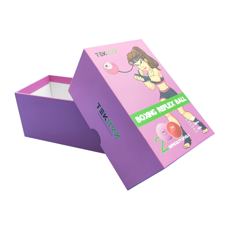 Caja de regalo de juguete personalizada, cubierta superior e inferior, cubierta del cielo y tierra, la caja de papel de papel de cobre impresa en color, caja hecha a mano, caja de juguetes, personalizado