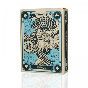 Tarjeta de corte de flores Fabricante personalizado Magic Show Tarjeta de juego Alemania Black Core Paper Open Fan Flower Corte Tarjeta de juego en relieve