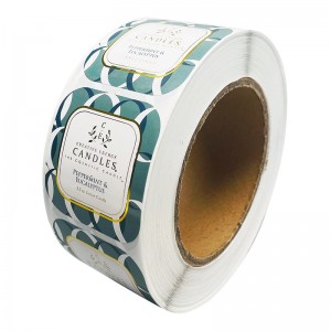 Color Bronzante Autoadhesivo Transparente Siltre de placa caliente L0G0 Rollo de papel recubierto Autoadhesivo